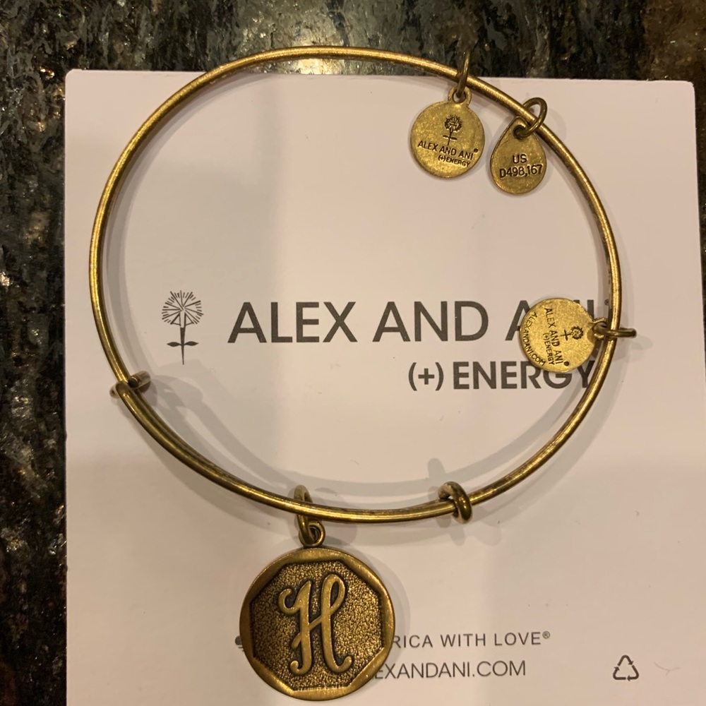 Alex and Ani- Gold “H”